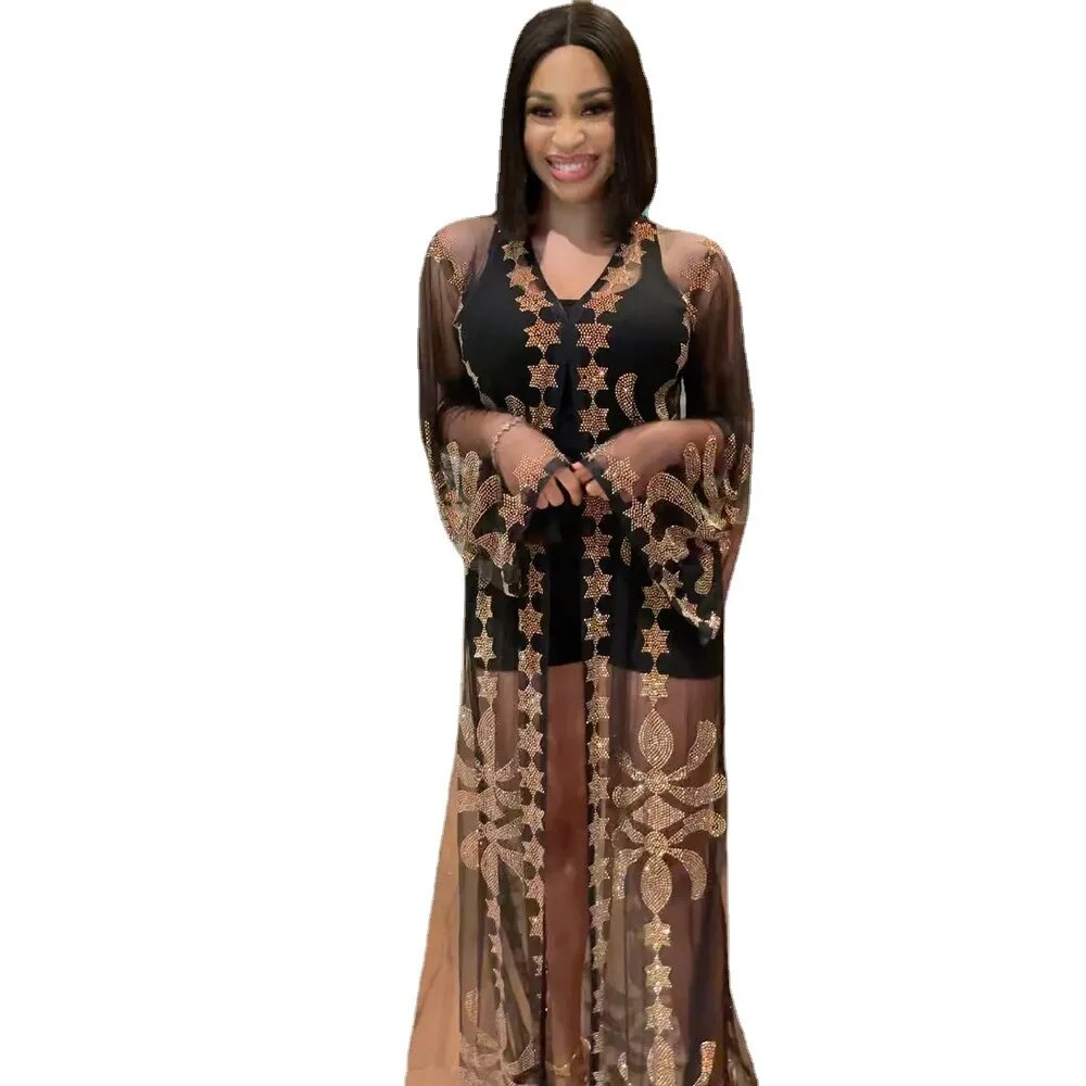 African Mesh Robe