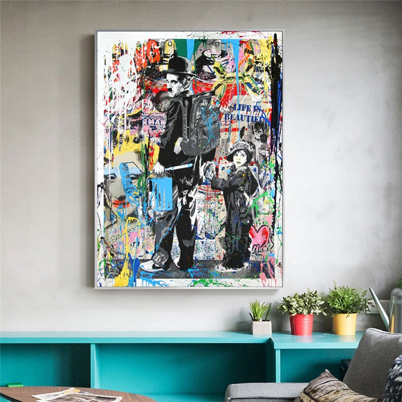 Follow Your Dreams Street Wall Graffiti Art Canvas