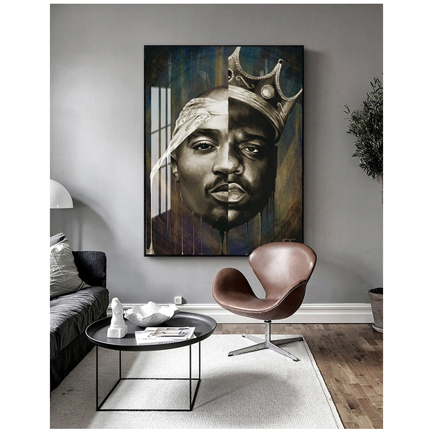 2Pac and Biggie Wall Art Canvas