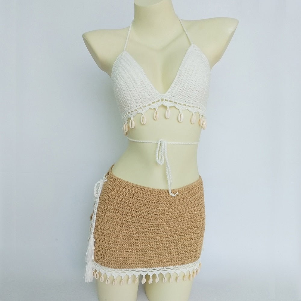 3 Piece Boho Crochet Set