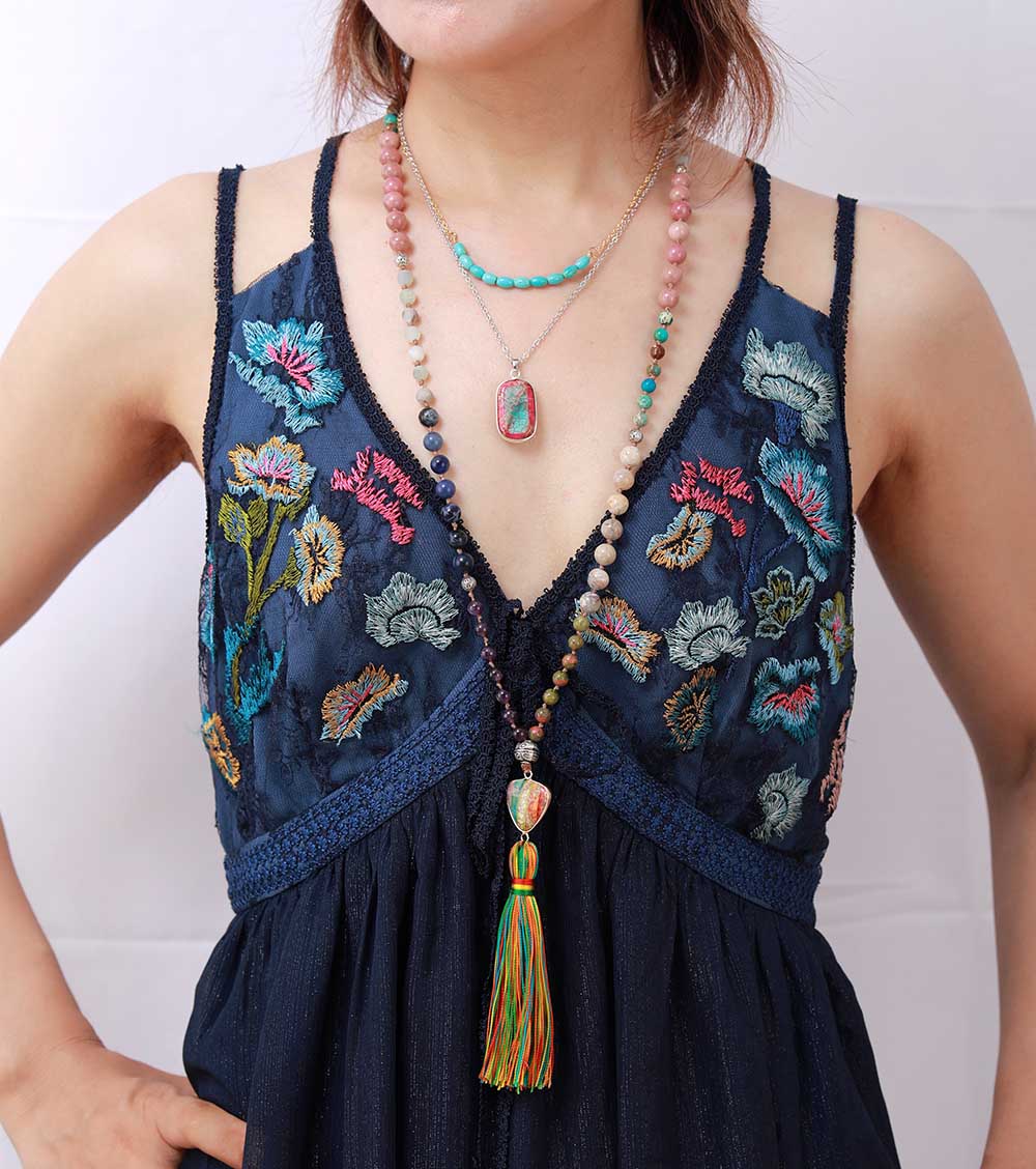 Chakra Triangle Pendant