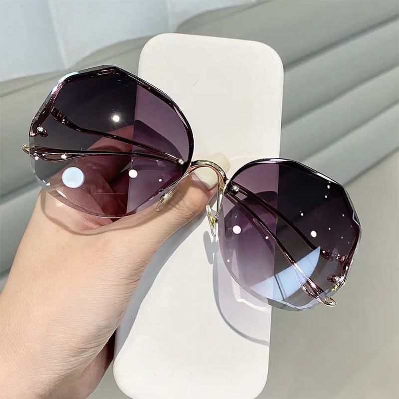 UV400 Metal Curved Sun Glasses