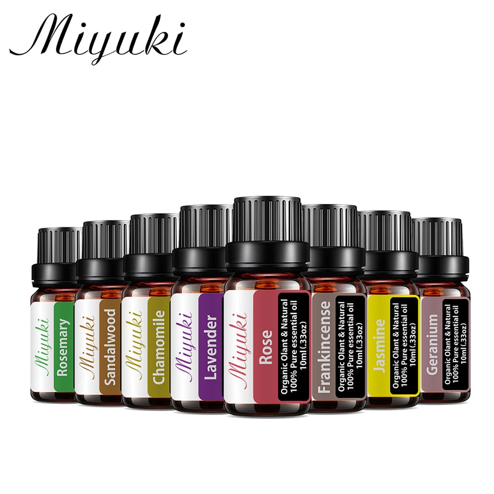 10ML Fragrance Oil Diffuser Aroma Essential Oils for Humidifier Perfume Oil Vanilla White Musk Clary Sage Sandalwood Raspberry