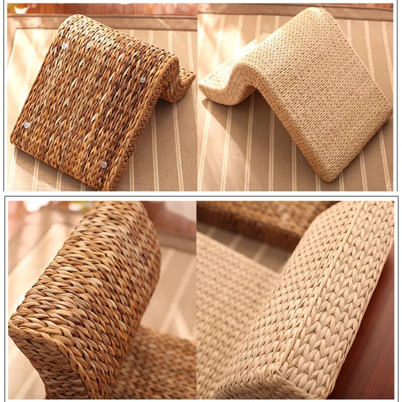 Natural Handmade Rattan S-shaped Japanese Floor Chair
