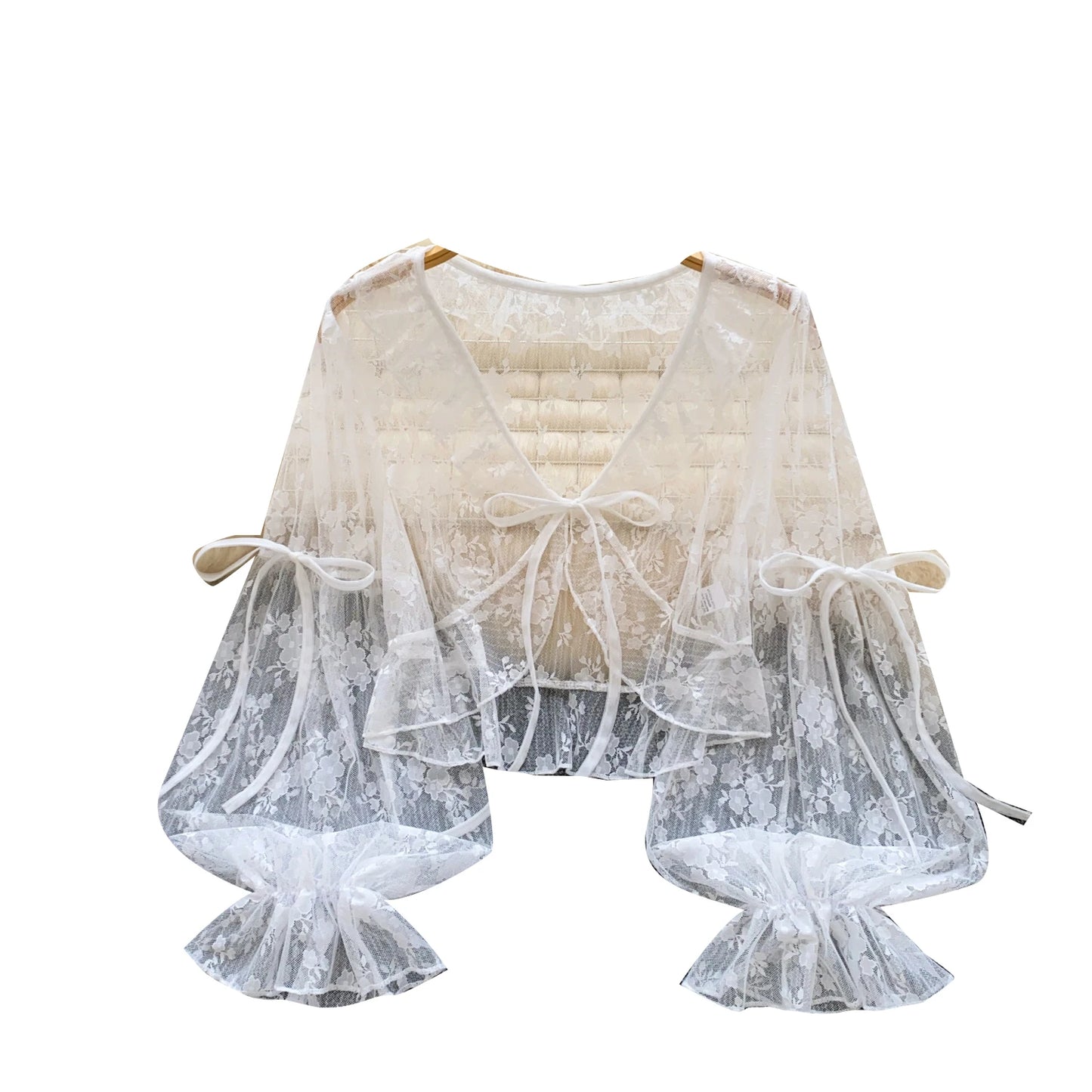 Summer Full Sleeve Sweet Lace Blouses Women Lantern Sleeve Solid Lace Shirts Ladies Sweet Tops Clothes Women Wholesale