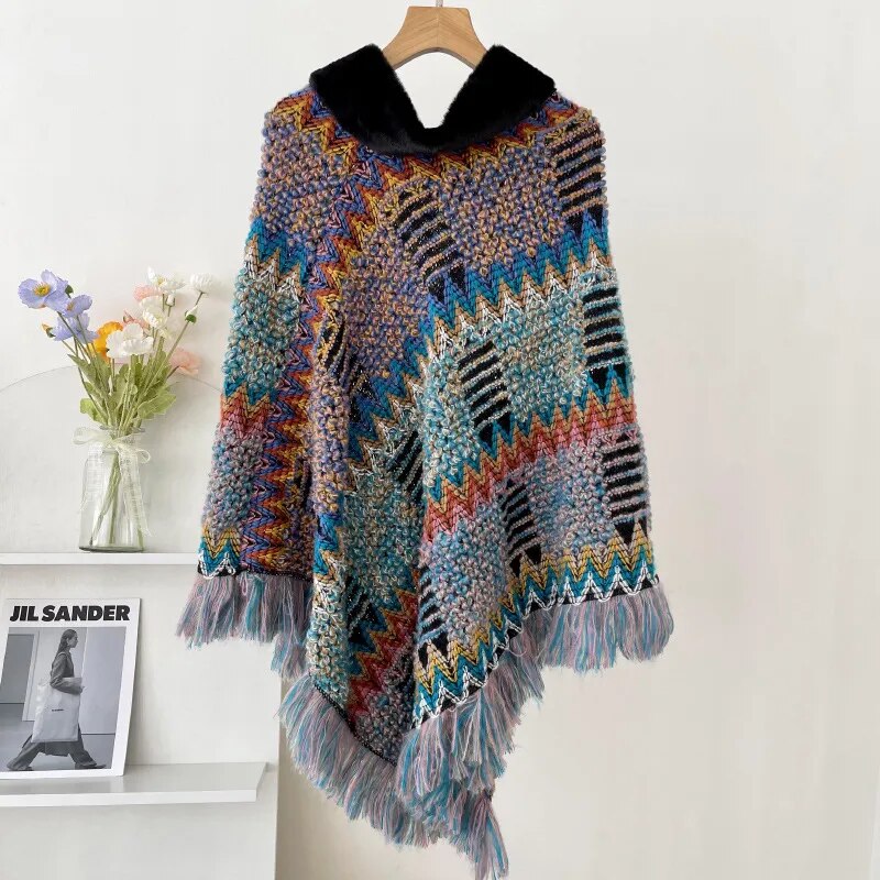 Knitted Pullover Cloak