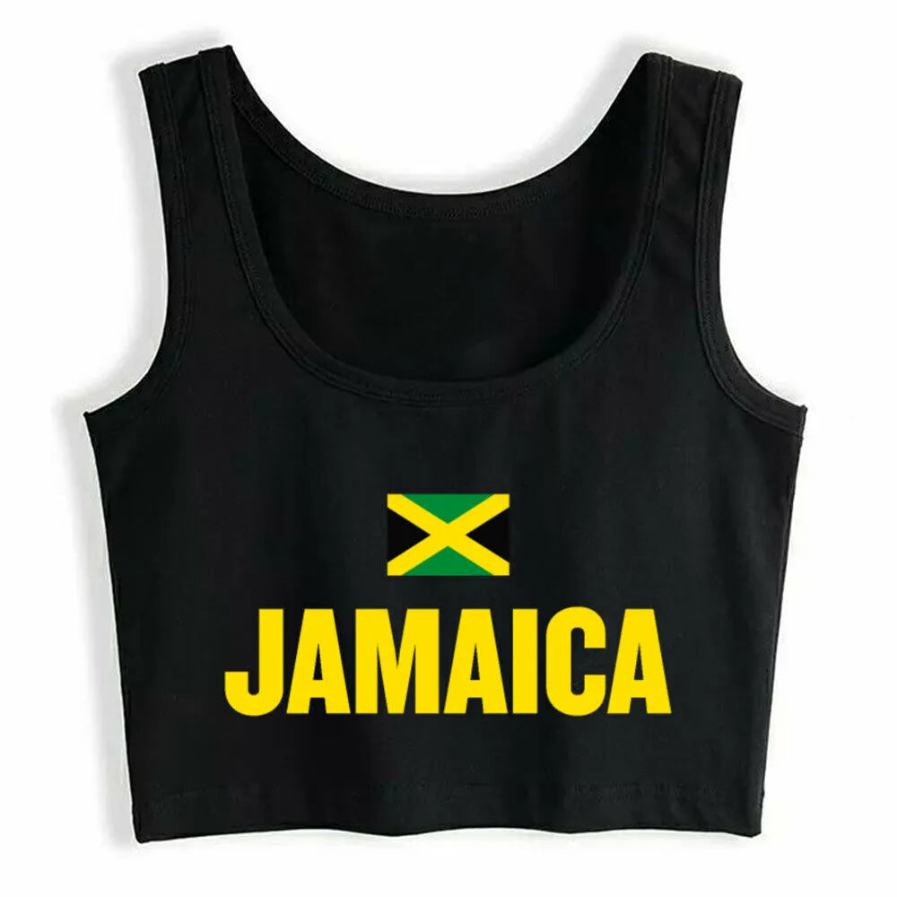 Jamaican Flag Crop Top