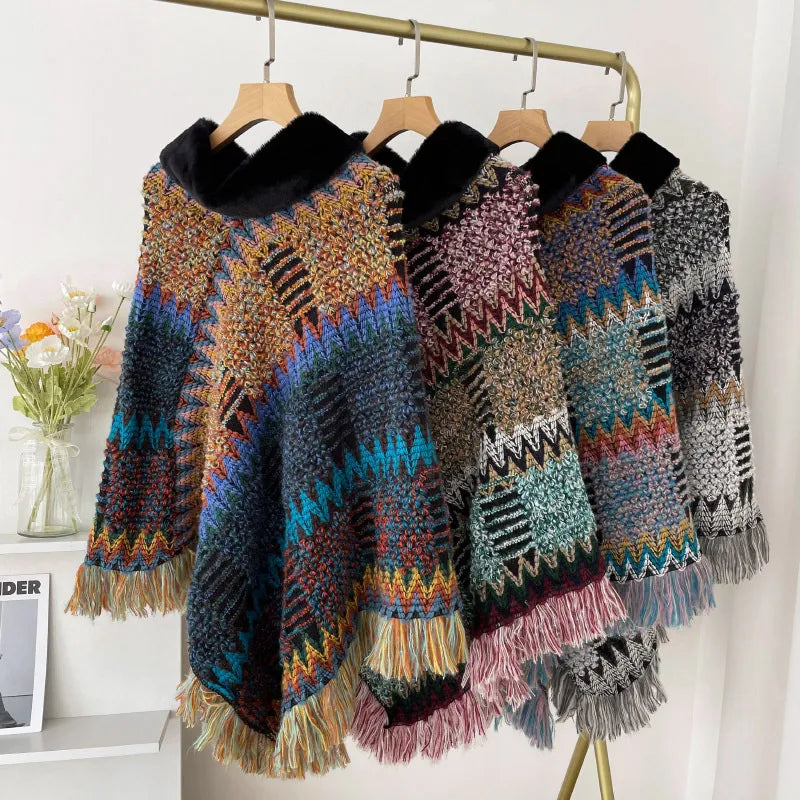 Knitted Pullover Cloak