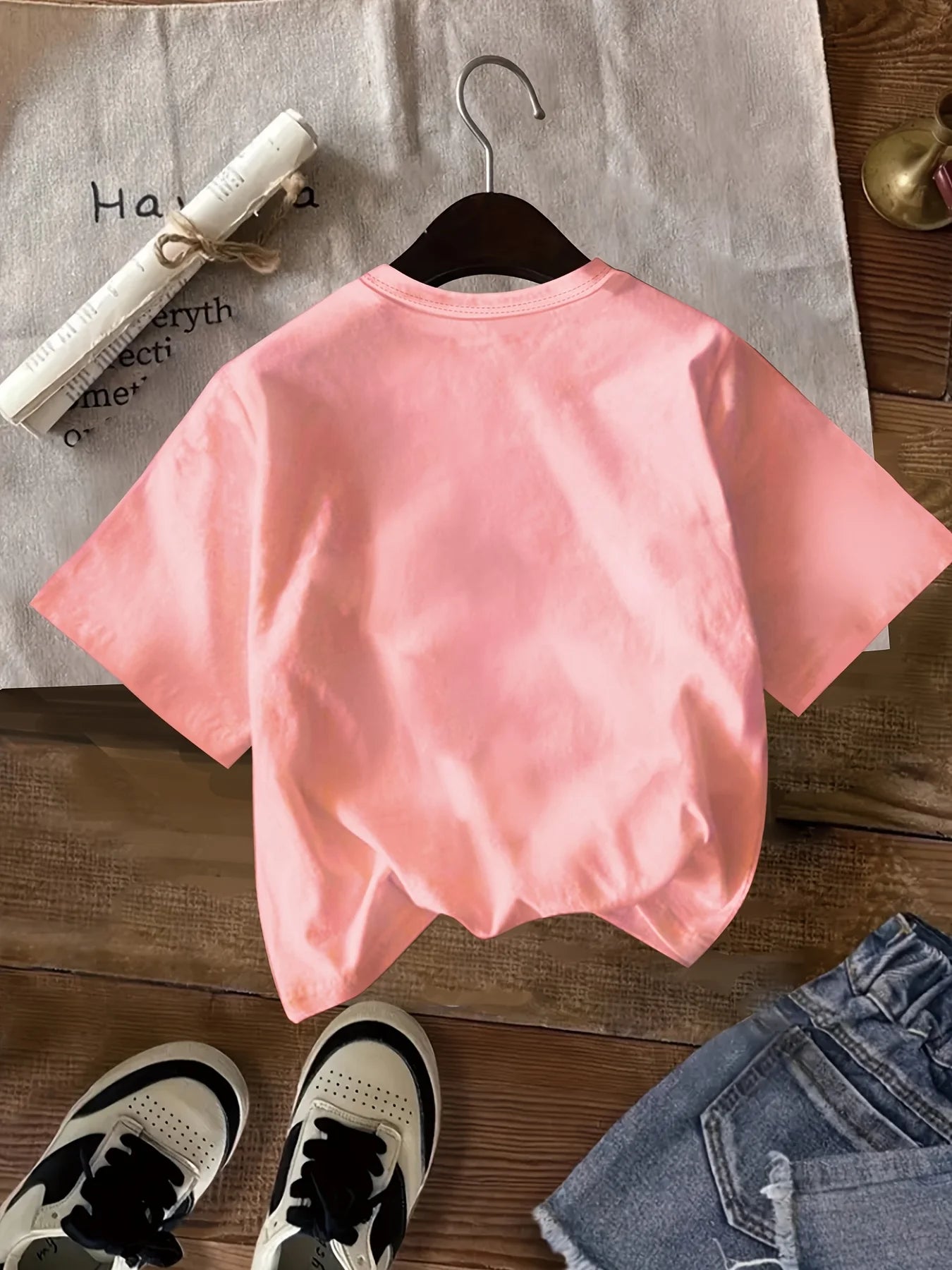 Aloha Hawaiian Greeting T-Shirt Featuring a Hibiscus Flower Design