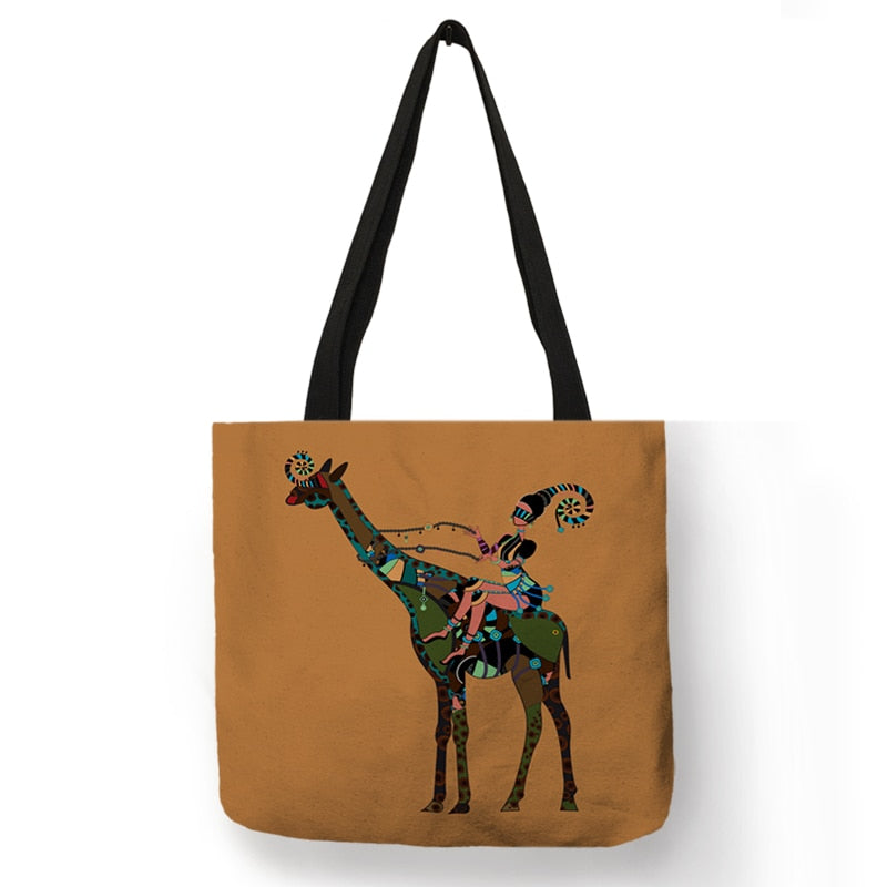 African Totem Beach Bag