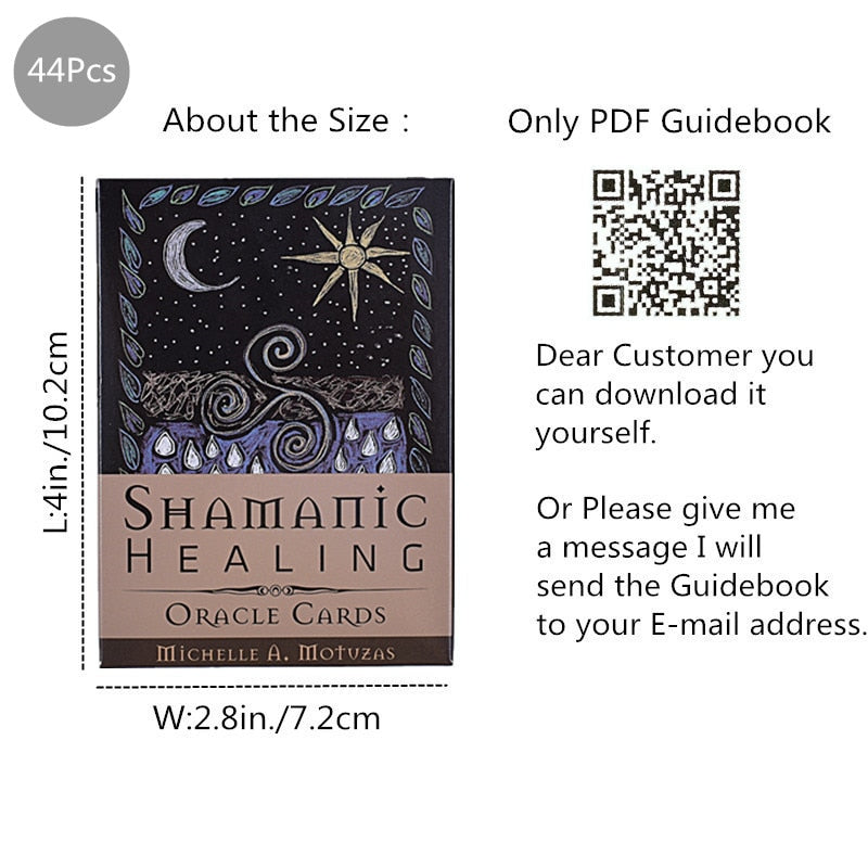 Shamanic Healing Oracle Tarot Cards Divination Deck Full English Version Board Games for Adults and Children