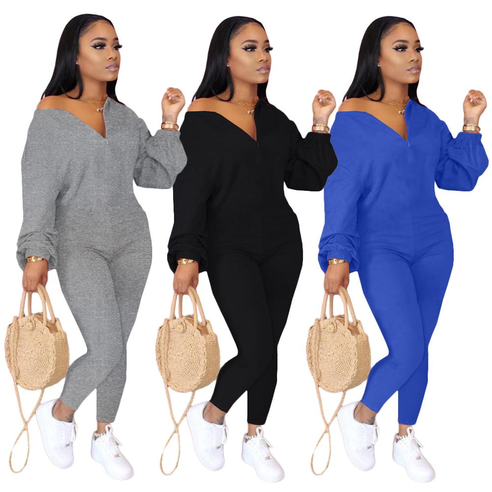 Casual Autumn Long Sleeve Jumpsuit