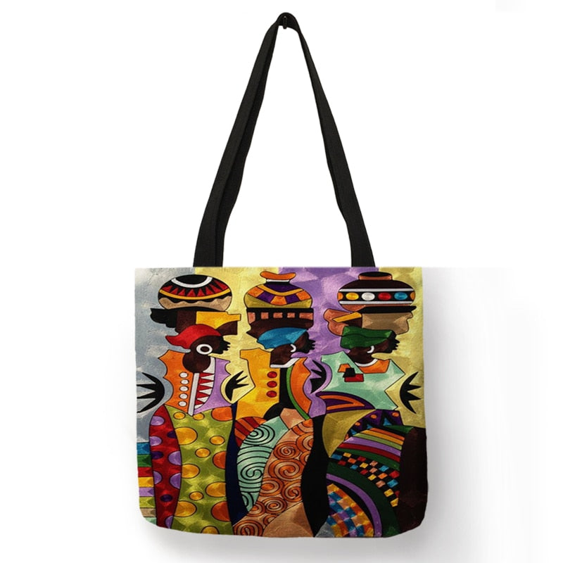 African Totem Beach Bag