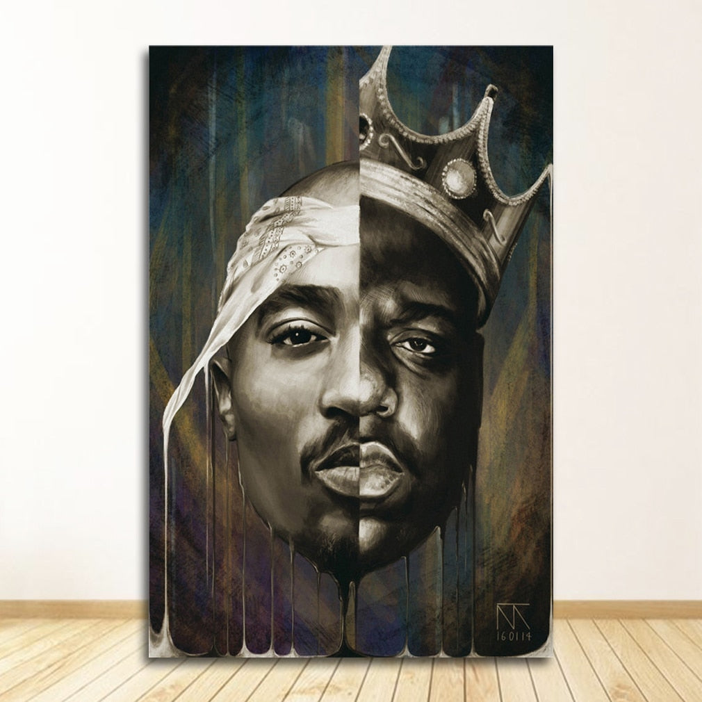 2Pac and Biggie Wall Art Canvas