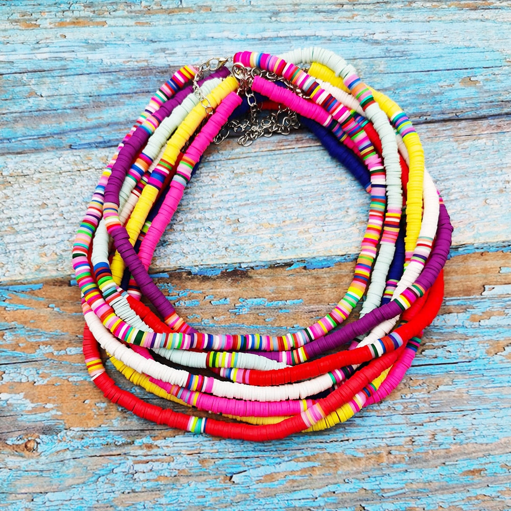 Bohemian Rainbow Heshi Choker