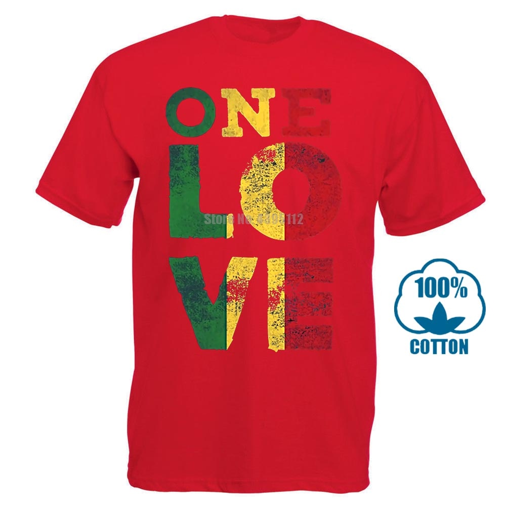 One Love Bob Marley Rasta Reggae Tee-Shirt Retro Gothic T Shirt Emo Punk Fashionable Tops Japanese T Shirts Hippie Goth Tshirts
