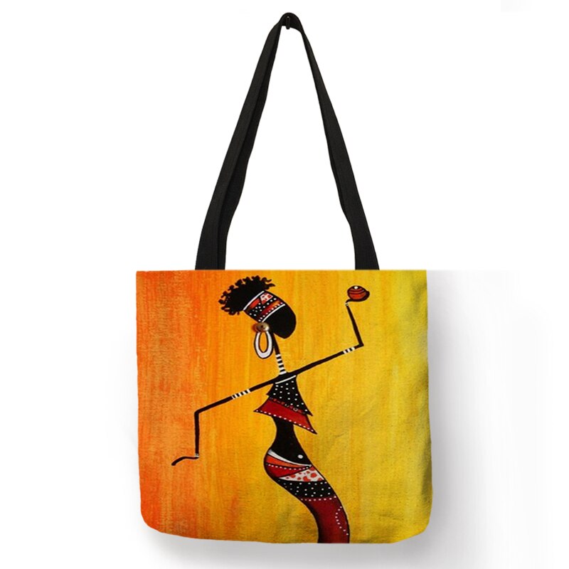 African Totem Beach Bag