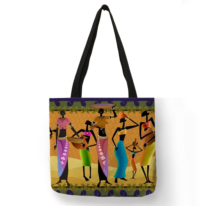 African Totem Beach Bag