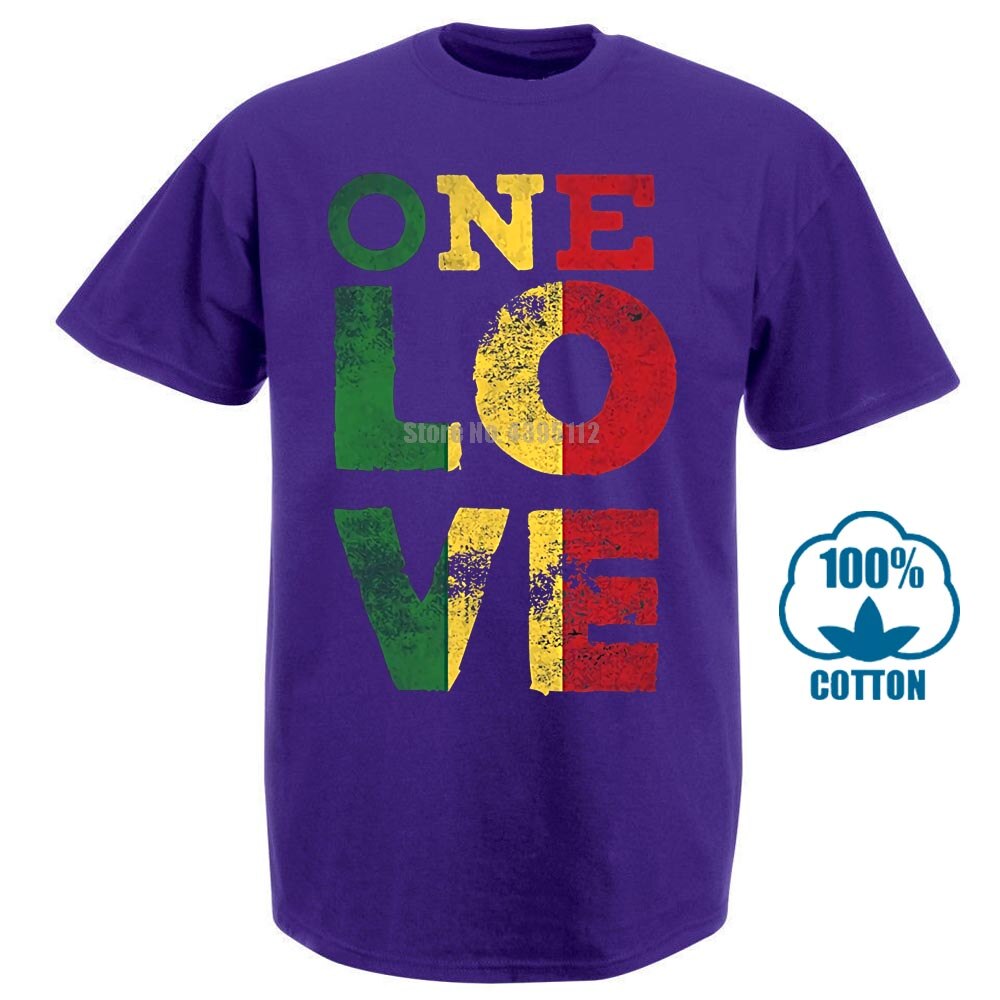 One Love Bob Marley Rasta Reggae Tee-Shirt Retro Gothic T Shirt Emo Punk Fashionable Tops Japanese T Shirts Hippie Goth Tshirts
