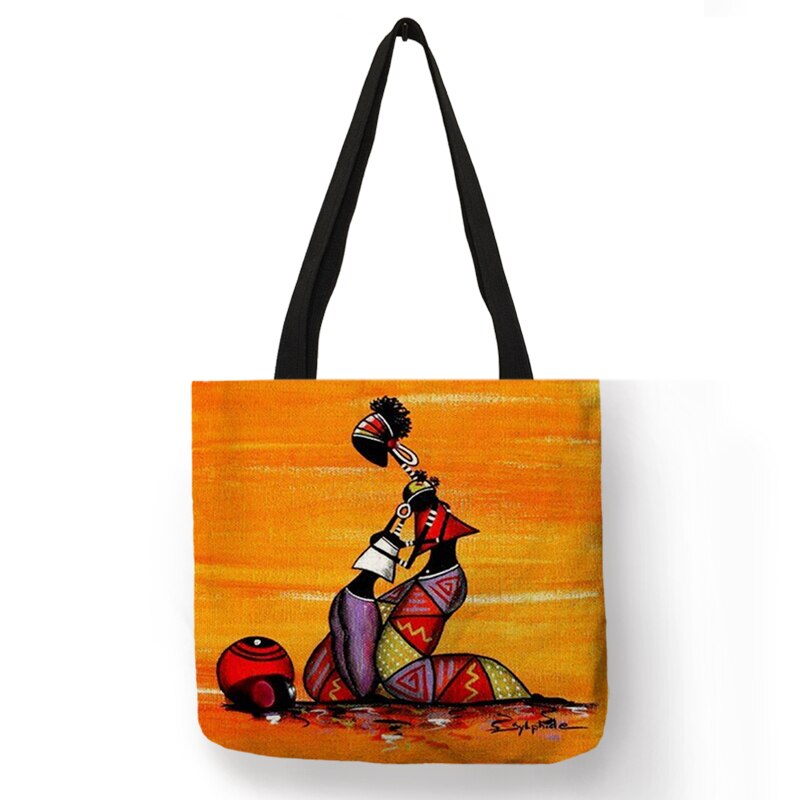 African Totem Beach Bag