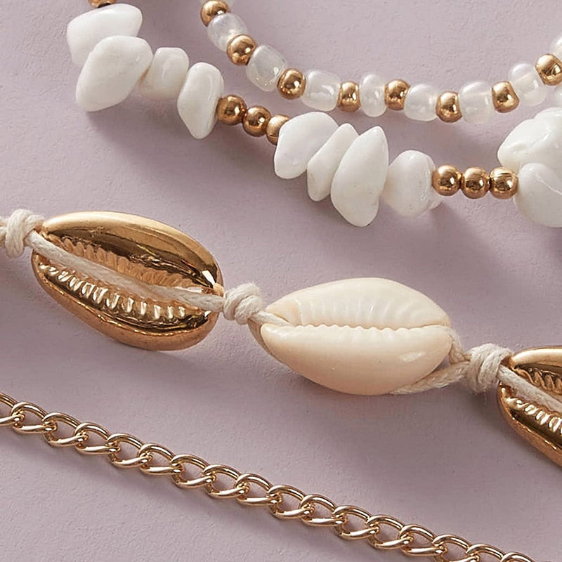 Handmade Seashell Anklet