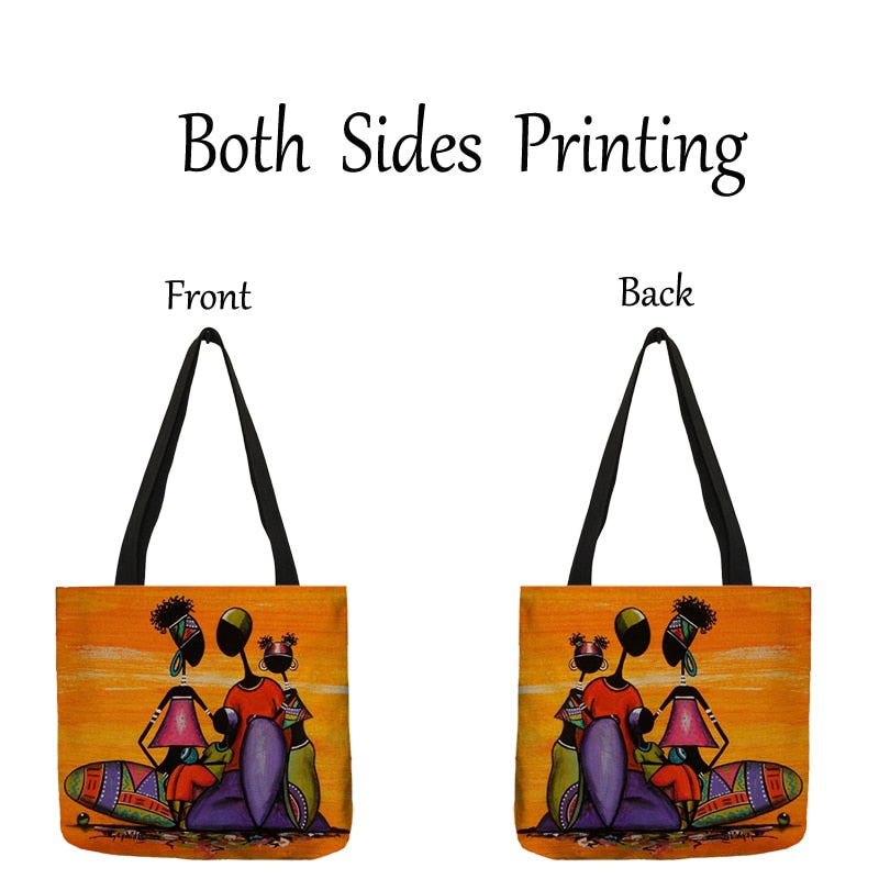 African Totem Beach Bag