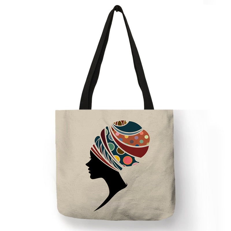 African Totem Beach Bag