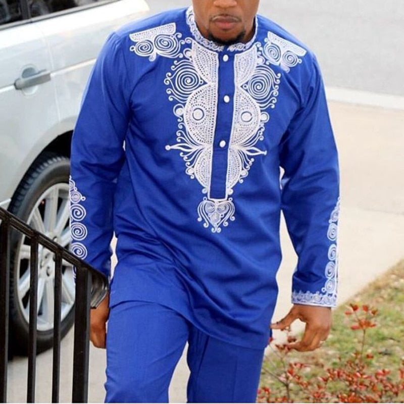 2 Pc Dashiki Pants Set