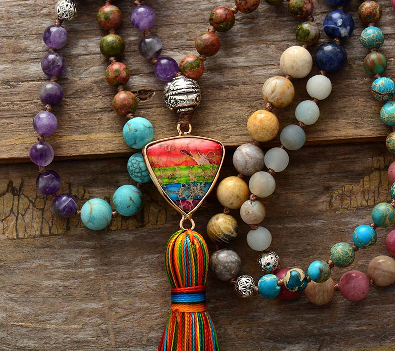 Chakra Triangle Pendant