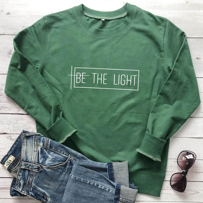 Be The Light Cotton Sweatshirt