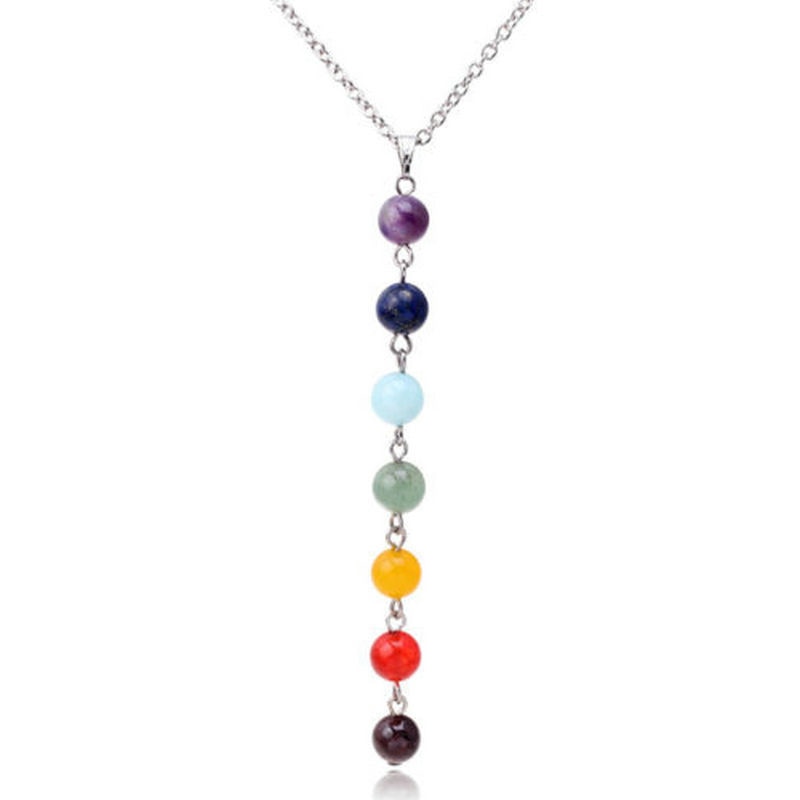 7 Chakra Gem Stone Beads Pendant