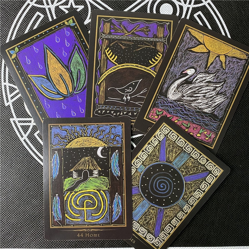 Shamanic Healing Oracle Tarot Cards Divination Deck Full English Version Board Games for Adults and Children