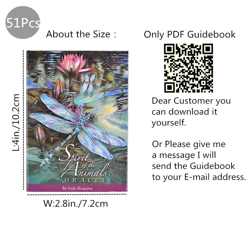 Shamanic Healing Oracle Tarot Cards Divination Deck Full English Version Board Games for Adults and Children