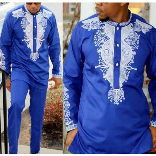 2 Pc Dashiki Pants Set
