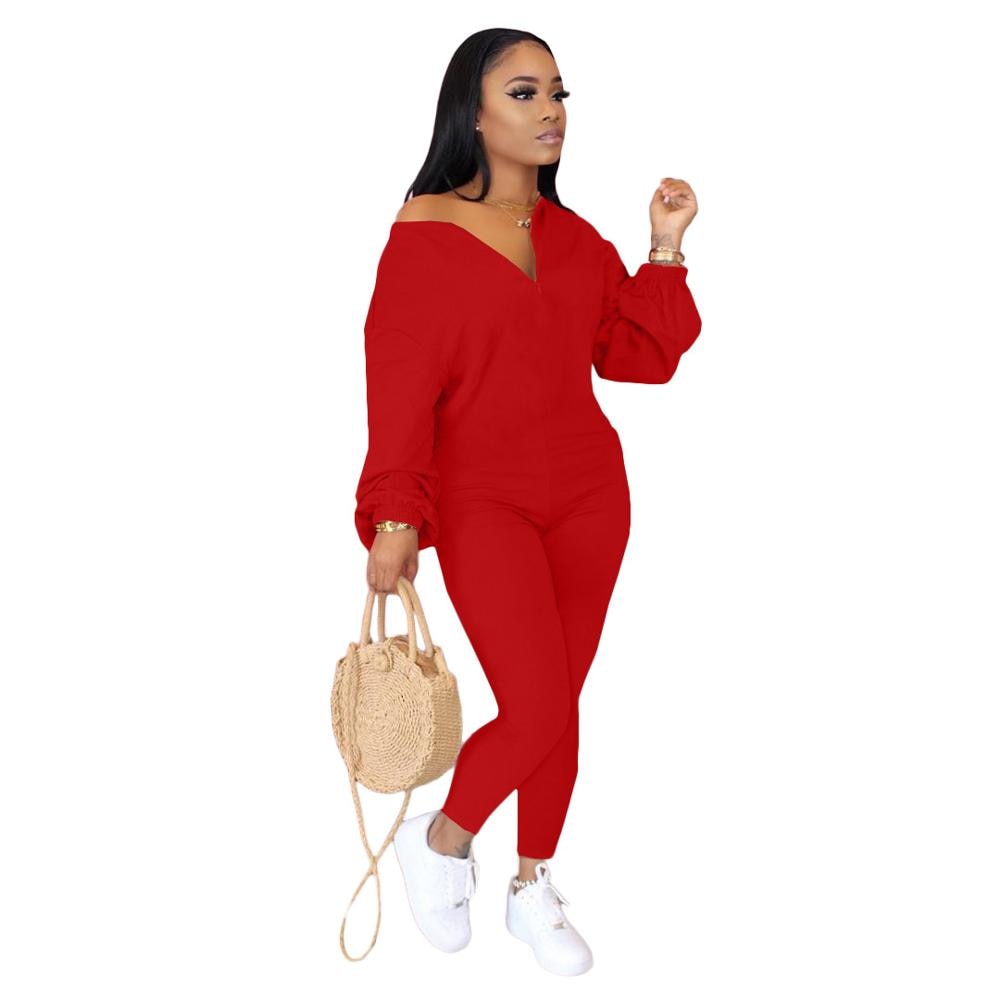 Casual Autumn Long Sleeve Jumpsuit