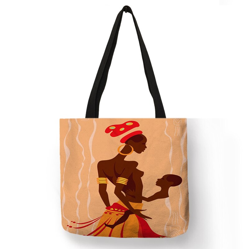 African Totem Beach Bag