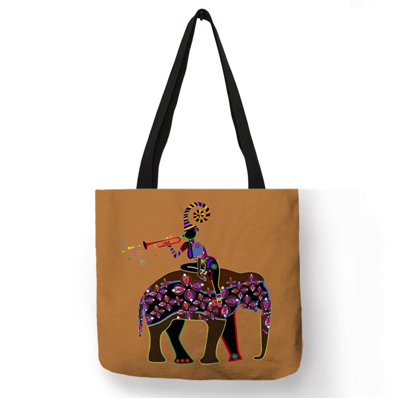 African Totem Beach Bag