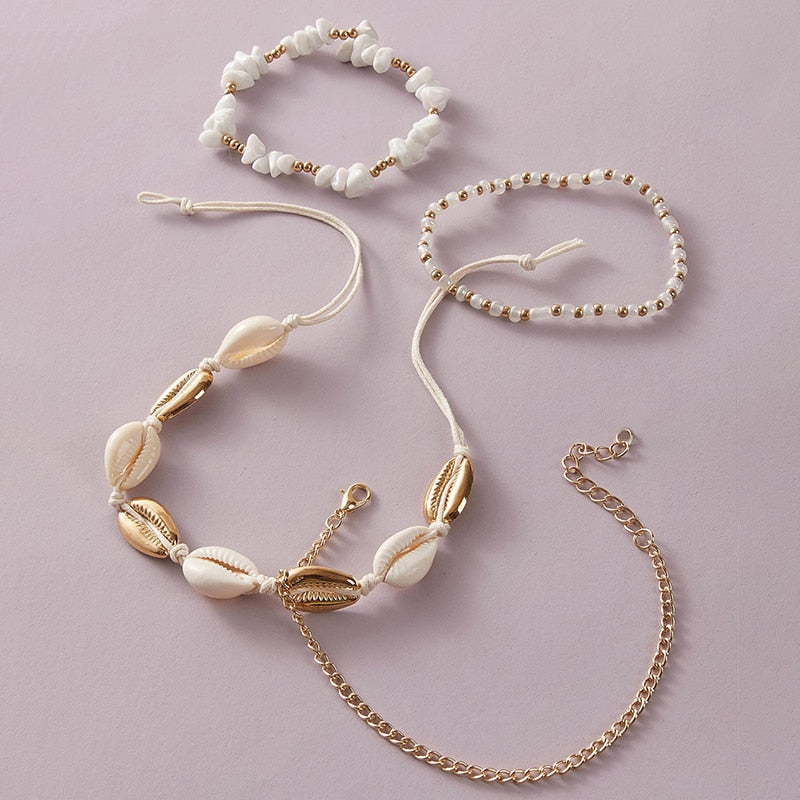 Handmade Seashell Anklet