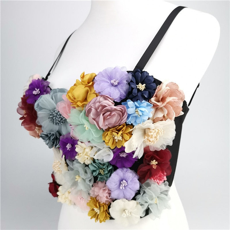 Applique Floral Corselets