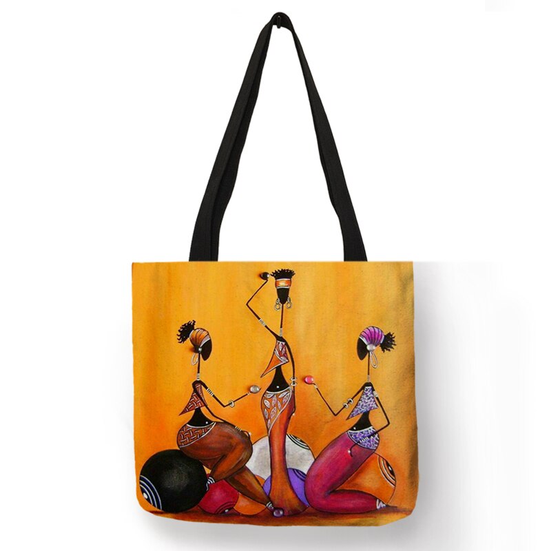 African Totem Beach Bag