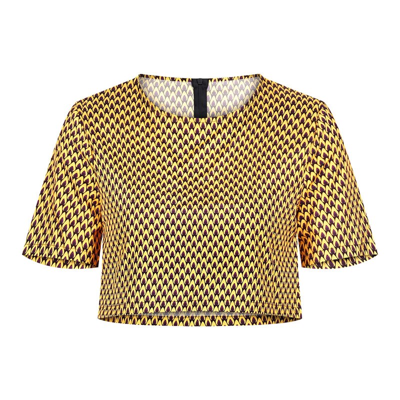 2 Piece African Dashiki with Crop Top