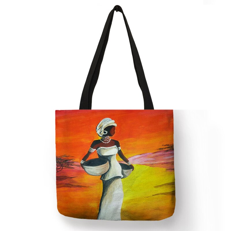 African Totem Beach Bag