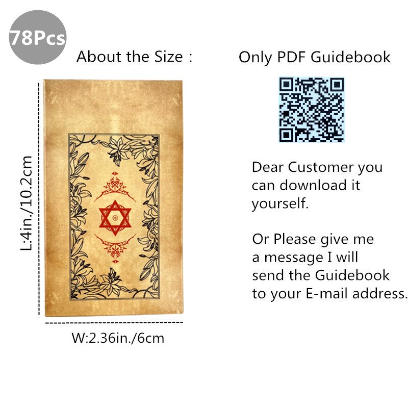 Shamanic Healing Oracle Tarot Cards Divination Deck Full English Version Board Games for Adults and Children
