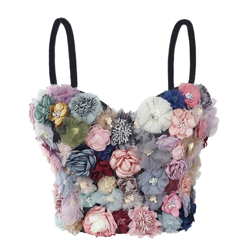 Applique Floral Corselets