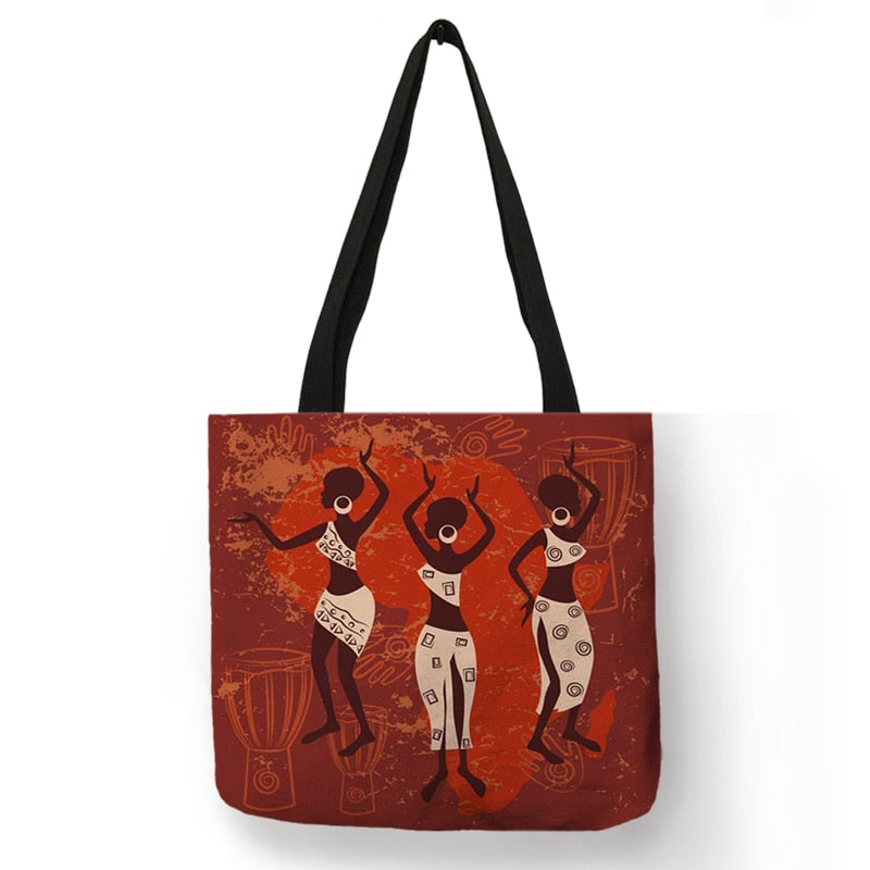 African Totem Beach Bag
