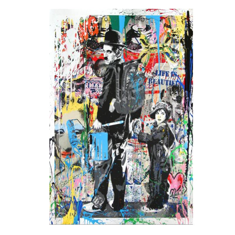 Follow Your Dreams Street Wall Graffiti Art Canvas