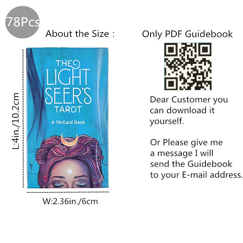 Shamanic Healing Oracle Tarot Cards Divination Deck Full English Version Board Games for Adults and Children