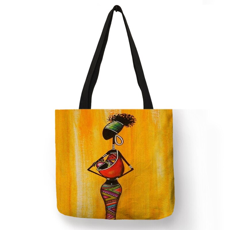 African Totem Beach Bag