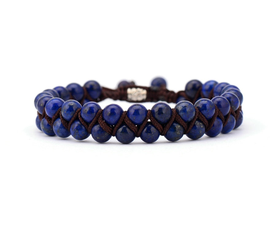 Braided Stone Cuff Bracelets