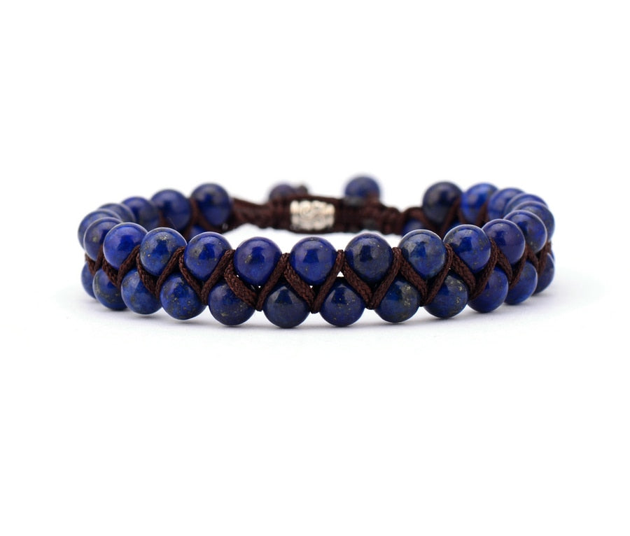 Braided Stone Cuff Bracelets